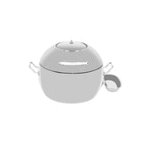 Chef Inox Deluxe Soup Station W/Glass Lid 18/8 11.0L
