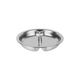 Chef Inox Round Divided Pan S/S 4.0L 54925 340x65mm