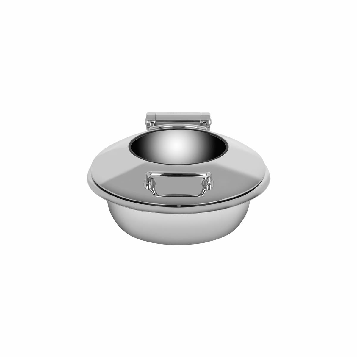 Chef Inox Ultra Round Chafer W/Glass Lid 18/8 Small