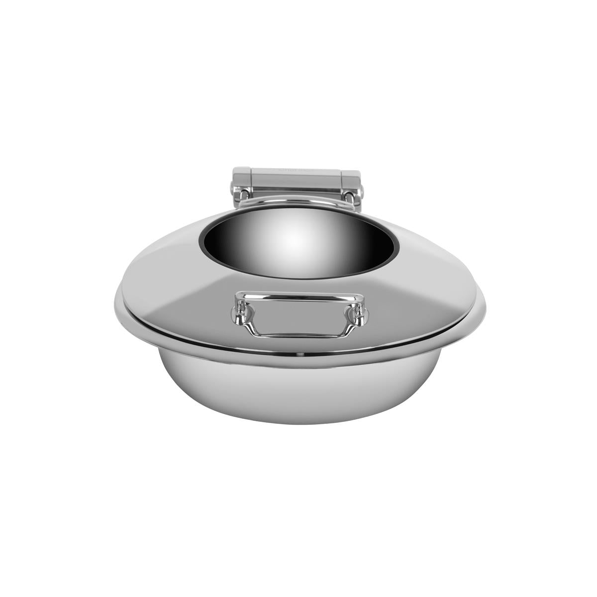 Chef Inox Ultra Round Chafer W/Glass Lid 18/8 Large