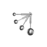 Chef Inox Measuring Spoon Set 4Pc 18/8 1.25/2.25/5/15ml