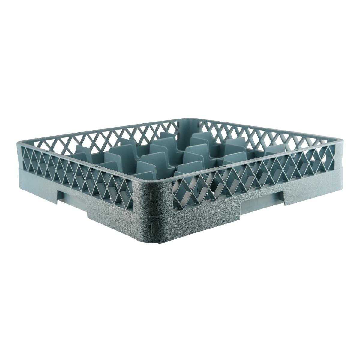 Chef Inox Washrack 16 Comp Grey 490x490x100mm (Sold in sets of 6)