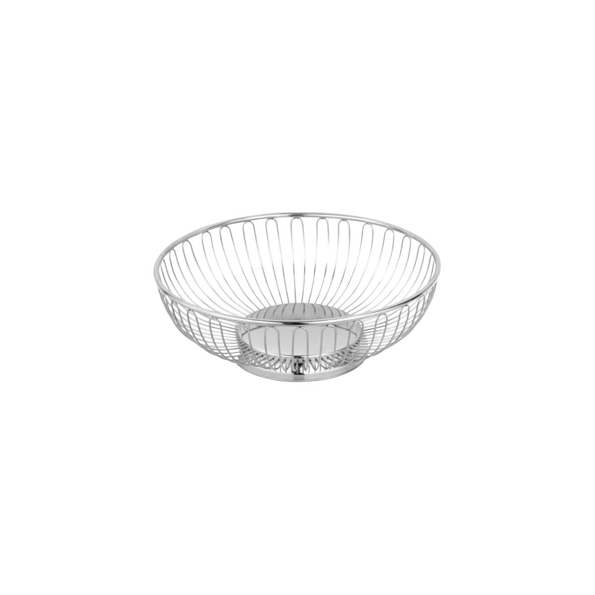 Chef Inox Round Basket Wire/Solid Base 18/10 245X80Mm