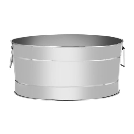 Chef Inox Oval Beverage Tub Mirror Finish S/S 600X420X280Mm