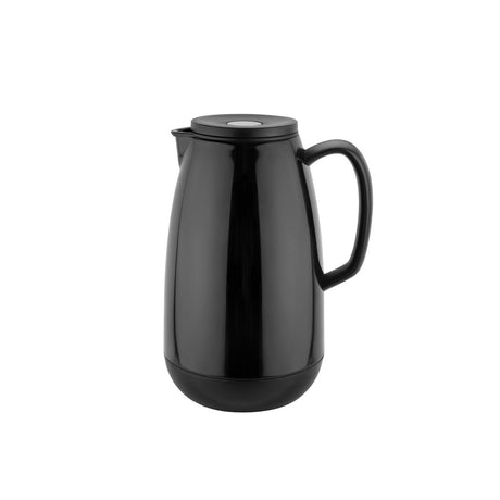 Chef Inox Event Jug W/Glass Insert Push Lid Blk 255Mm 1.0Lt