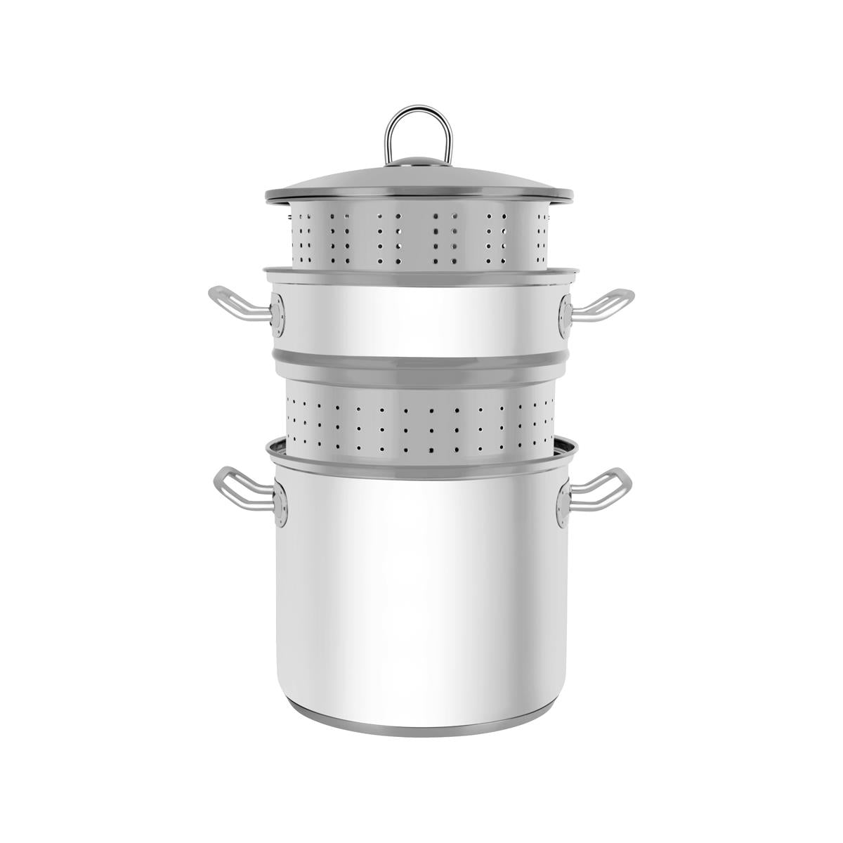 Chef Inox Professional Multi Cooker 4Pc W/Lid&Hdl S/S 9.0L