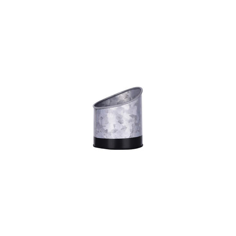 Chef Inox Coney Is Galvanised Slant Pot 105X115Mm Dipped Blk