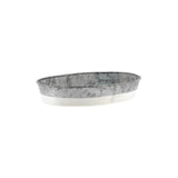 Chef Inox Coney Is Galv Oval Tray 270X190X45Mm Dipped Whi