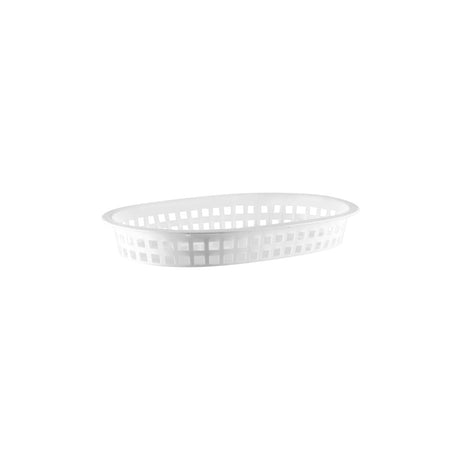 Chef Inox Coney Is Plastic Rect Basket 270X180X40Mm Whi