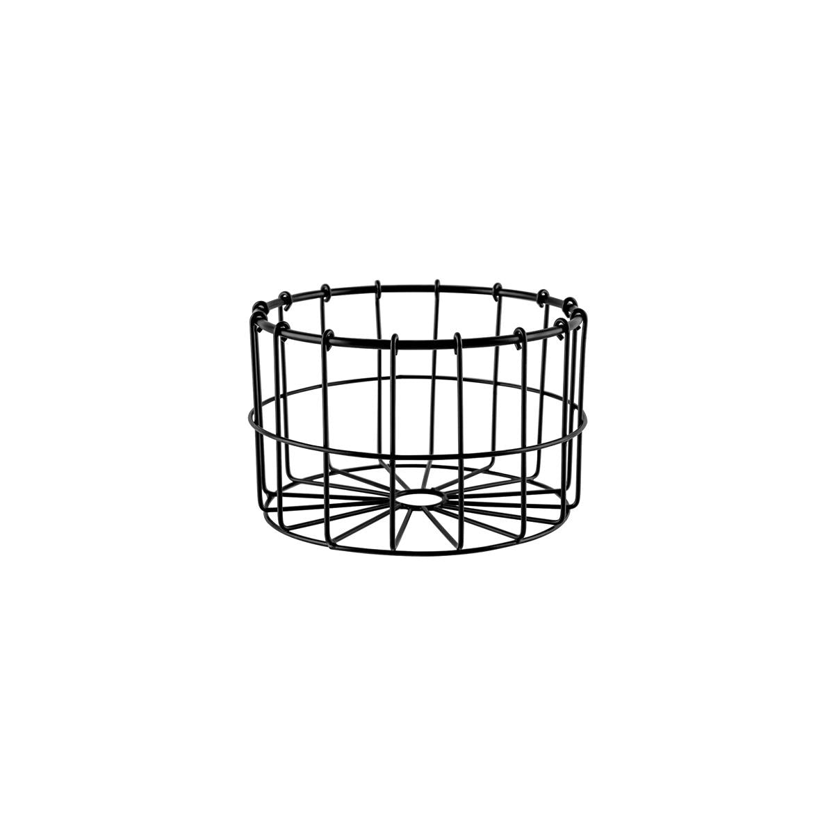 Chef Inox Coney Is Round Wire Basket Patina Blk