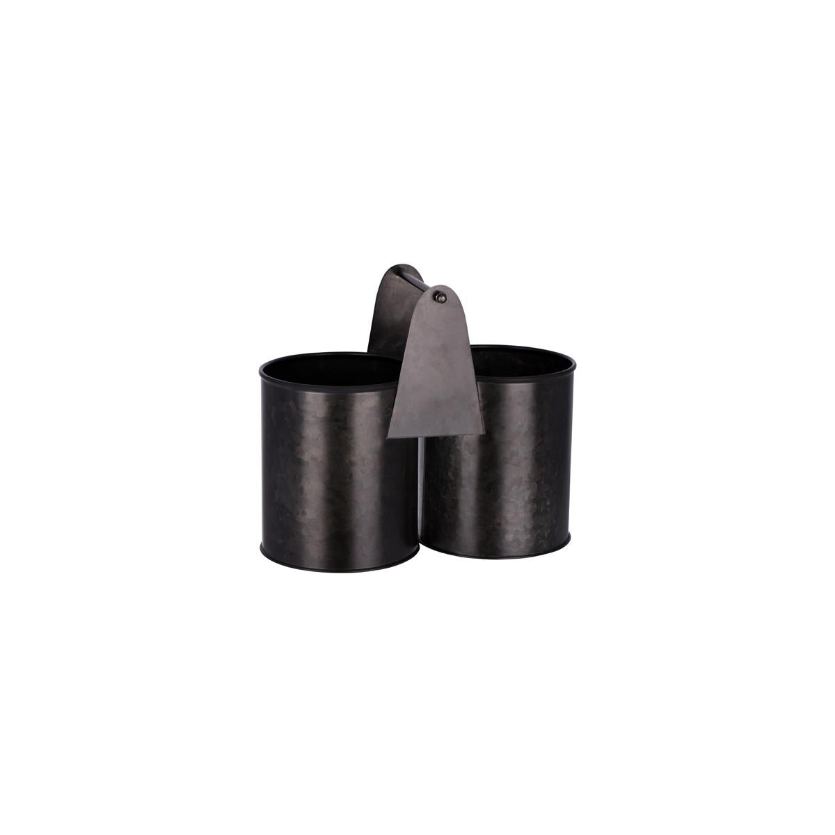 Chef Inox Coney Is Galv Black Dual Pot Caddy 240X120X140Mm