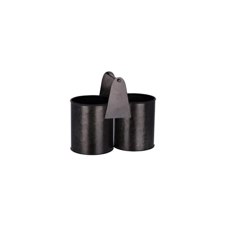Chef Inox Coney Is Galv Black Dual Pot Caddy 240X120X140Mm