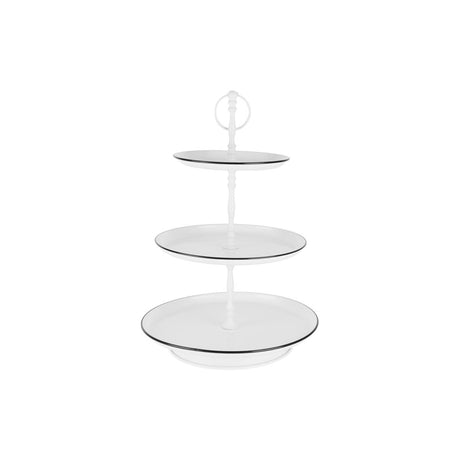 Chef Inox Coney Is White Tea Stand 3-Tier (18/25/31)X470Mm
