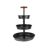 Chef Inox Coney Is Galv Blk Stand 3-Tier Wdhdl19/26/35X500Mm