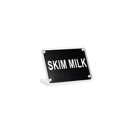 Buffet Sign- Acrylic W/S/S Magnet Plate "Skim Milk"