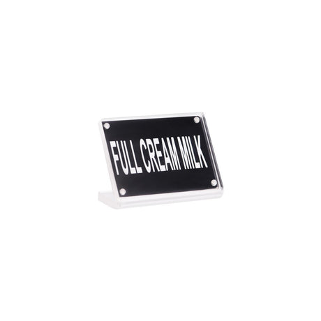 Buffet Sign- Acrylic W/S/S Magnet Plate "Full Cream Mlk