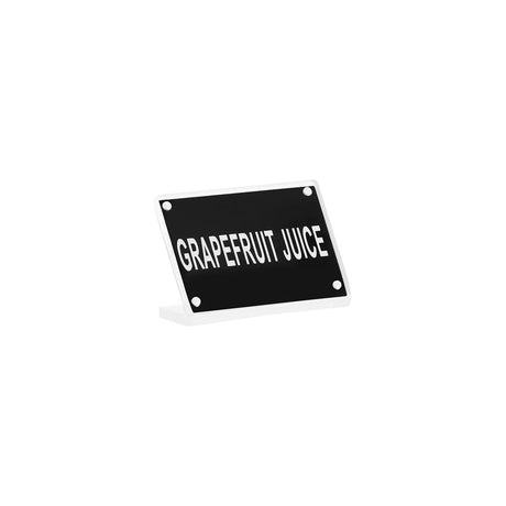 Buffet Sign- Acrylic W/S/S Magnet Plate "Grapefruit Jui