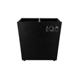 9000-02 - Noble & Price Recycle Waste Bin 2x 3.8L Black 305x245x292mm