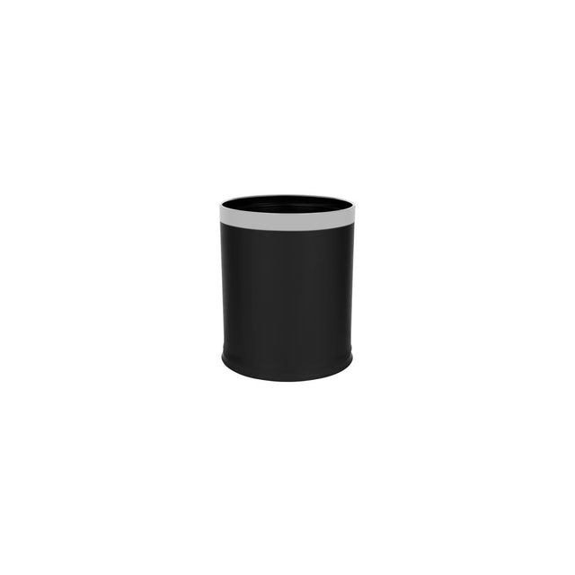 9000-04 - Noble & Price Round Black Bin W/Ss Frame 9.8L, 235x275mm