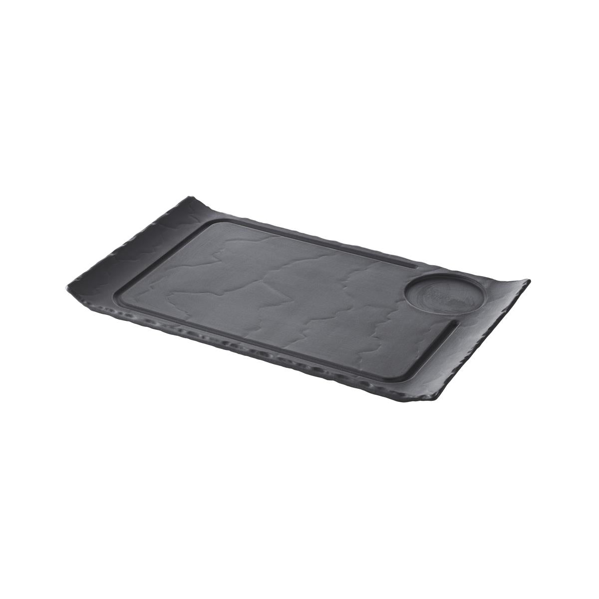 93755 - Revol Basalt Hamburger Plate 330x200mm Slate (Sold in sets of 3)