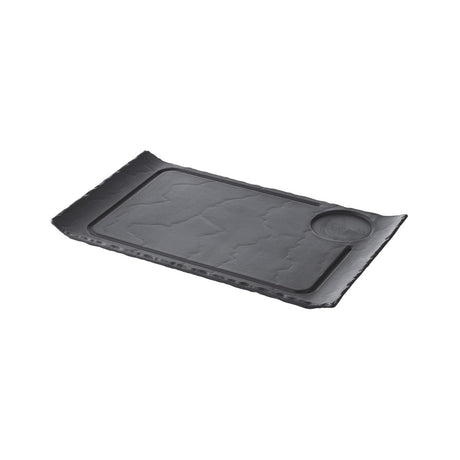 93755 - Revol Basalt Hamburger Plate 330x200mm Slate (Sold in sets of 3)
