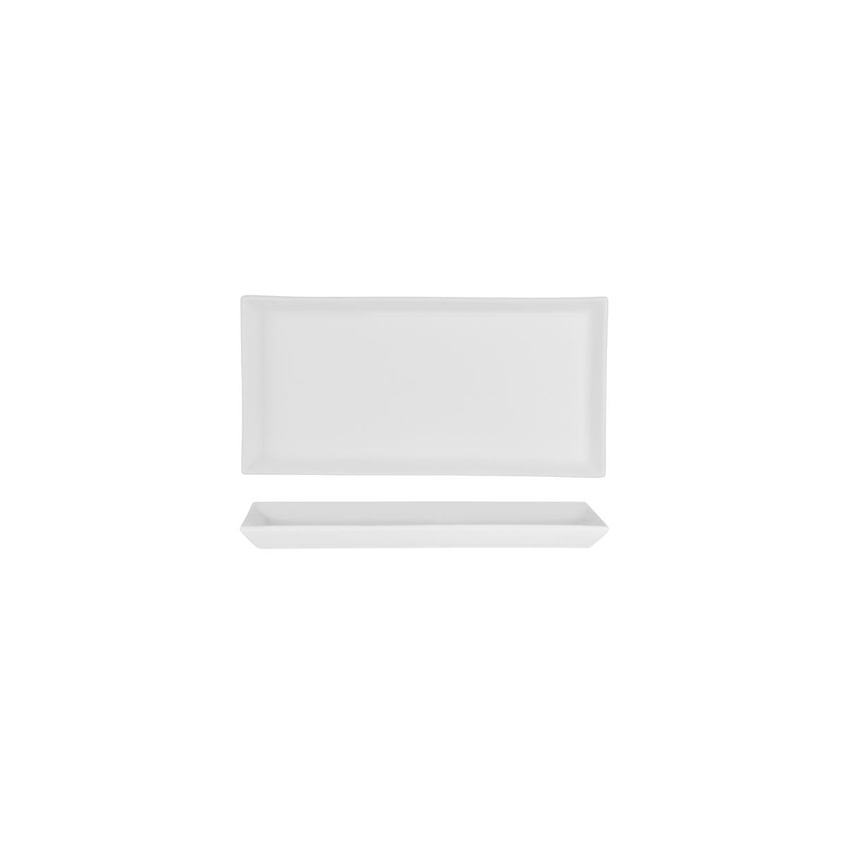 White Album Rect Platter Flared Sides (Sold in sets of 24)