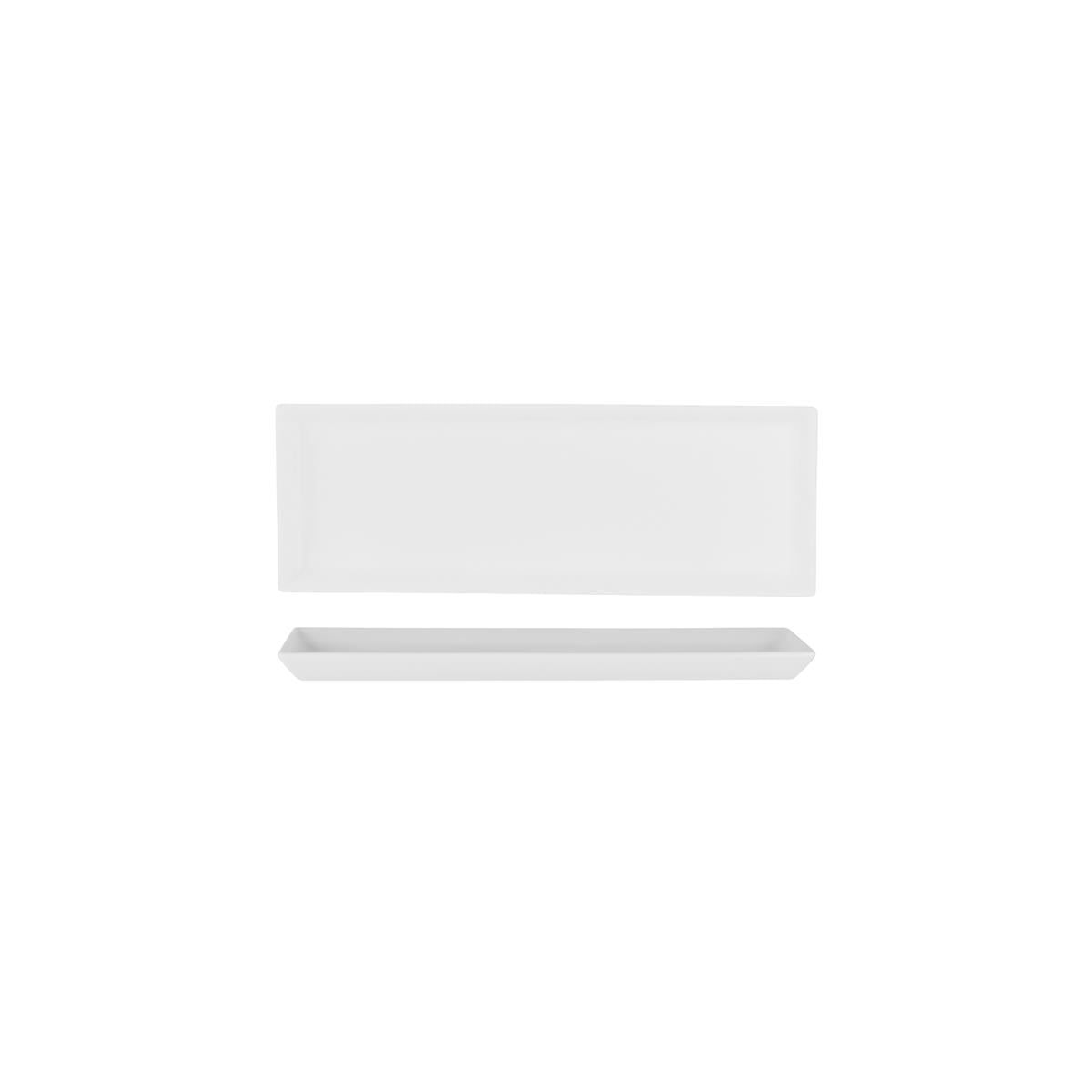 White Album Rect Platter Flared Sides 285X100X15Mm (U3208)