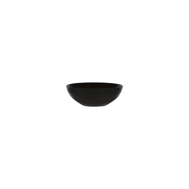 97443 - Rimmed Cereal Bowl 165mm Aura Matt Black (923116) (Sold in sets of 6)