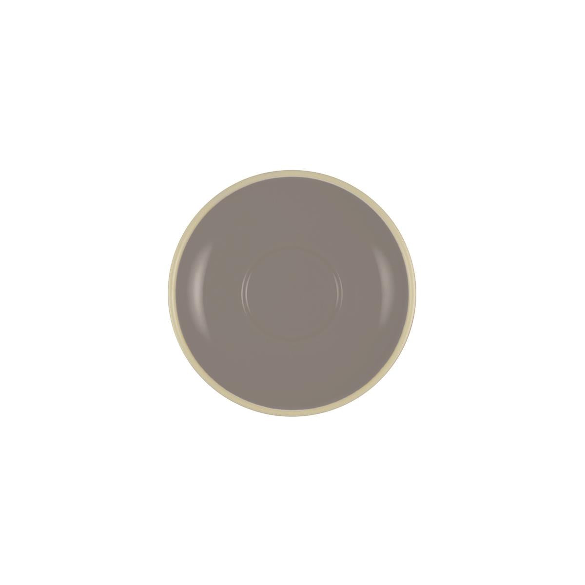Brew-French Grey/White Espresso Saucer To Suit Bw0500 (Sold in sets of 6)