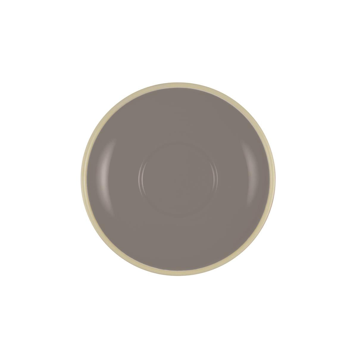Brew-French Grey/White Saucer To Suit Bw0545/24 (Sold in sets of 6)