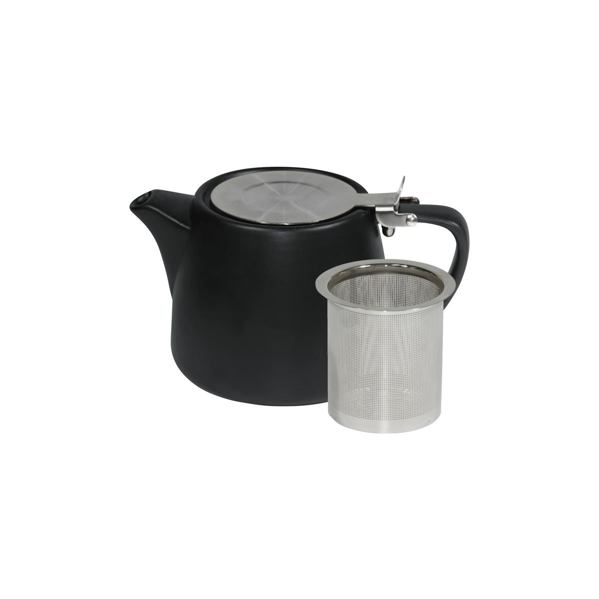 Brew-Smoke Stackable Matt Teapot 500ml Ss Infuser/Lid (Sold in sets of 2)