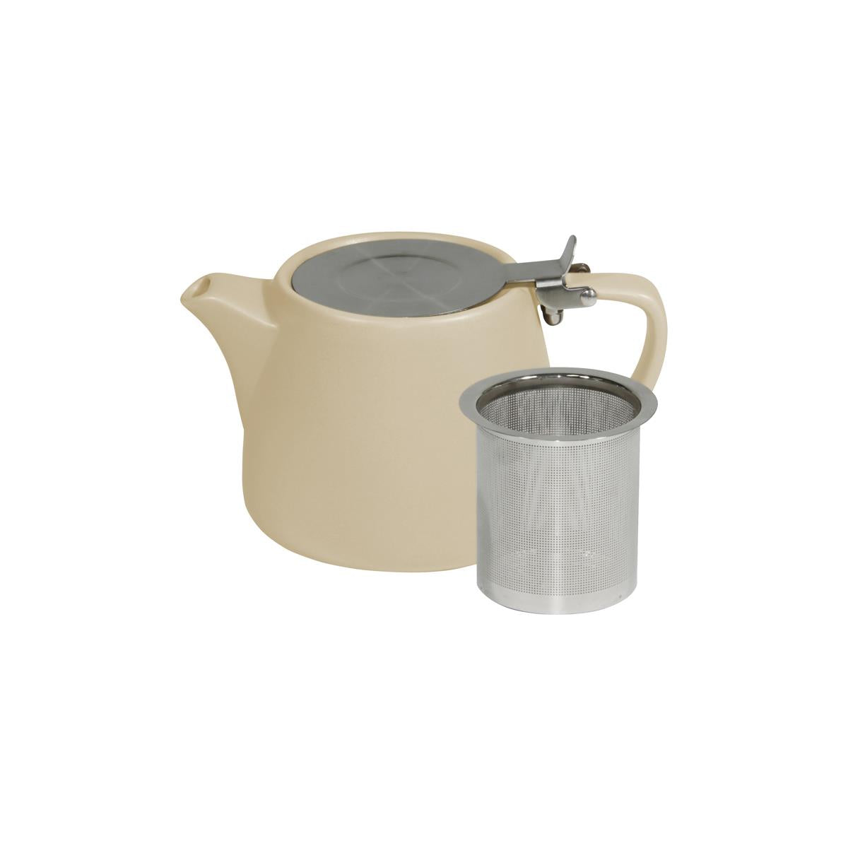 Brew-Harvest Stackable Matt Teapot 500ml Ss Infuser/Lid (Sold in sets of 2)