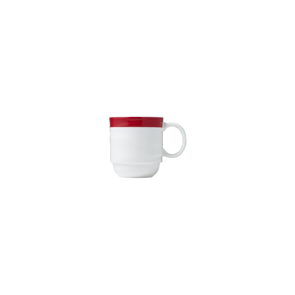 Maxadura Resonate- Coffee Mug Stackable 350ml Red Band (Sold in sets of 12)