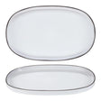 RV652864 - Revol Caractere Oval Dish 465x287x30mm White Cumulus