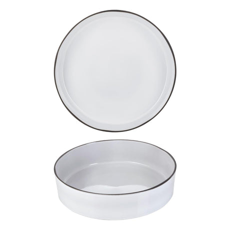 RV652890 - Revol Caractere Salad Bowl 325x80mm, 3.5L White Cumulus