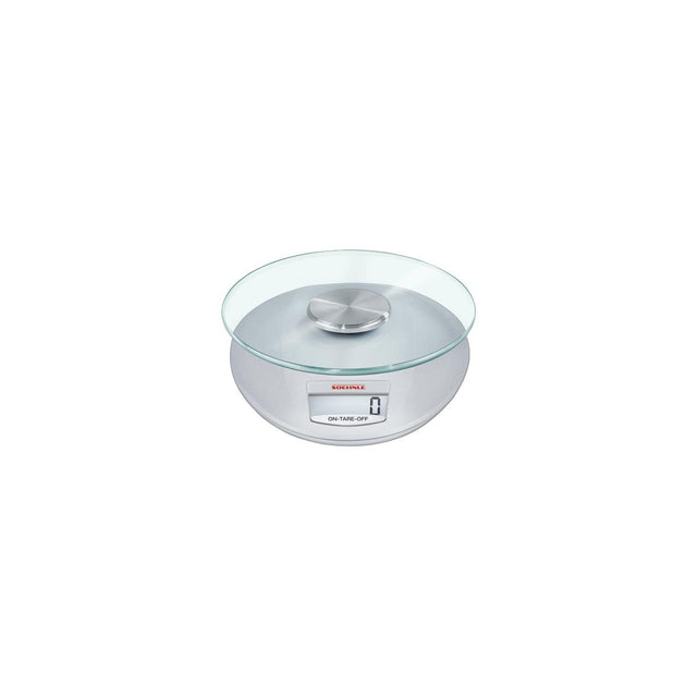 Soehnle Roma Silver Digital Kitchen Scale W/Remov Plate 5Kg