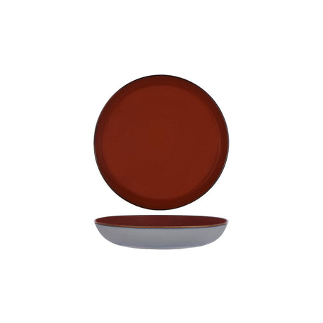 Terres De Reves Round Pasta Plate 235X45Mm Rust/Smokey Blue