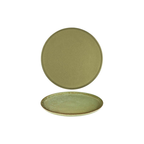 Serax Surface Large Round Plate 270X15Mm Camogreen