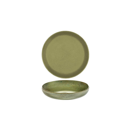 Serax Surface Round Deep Plate 210X40Mm Camogreen