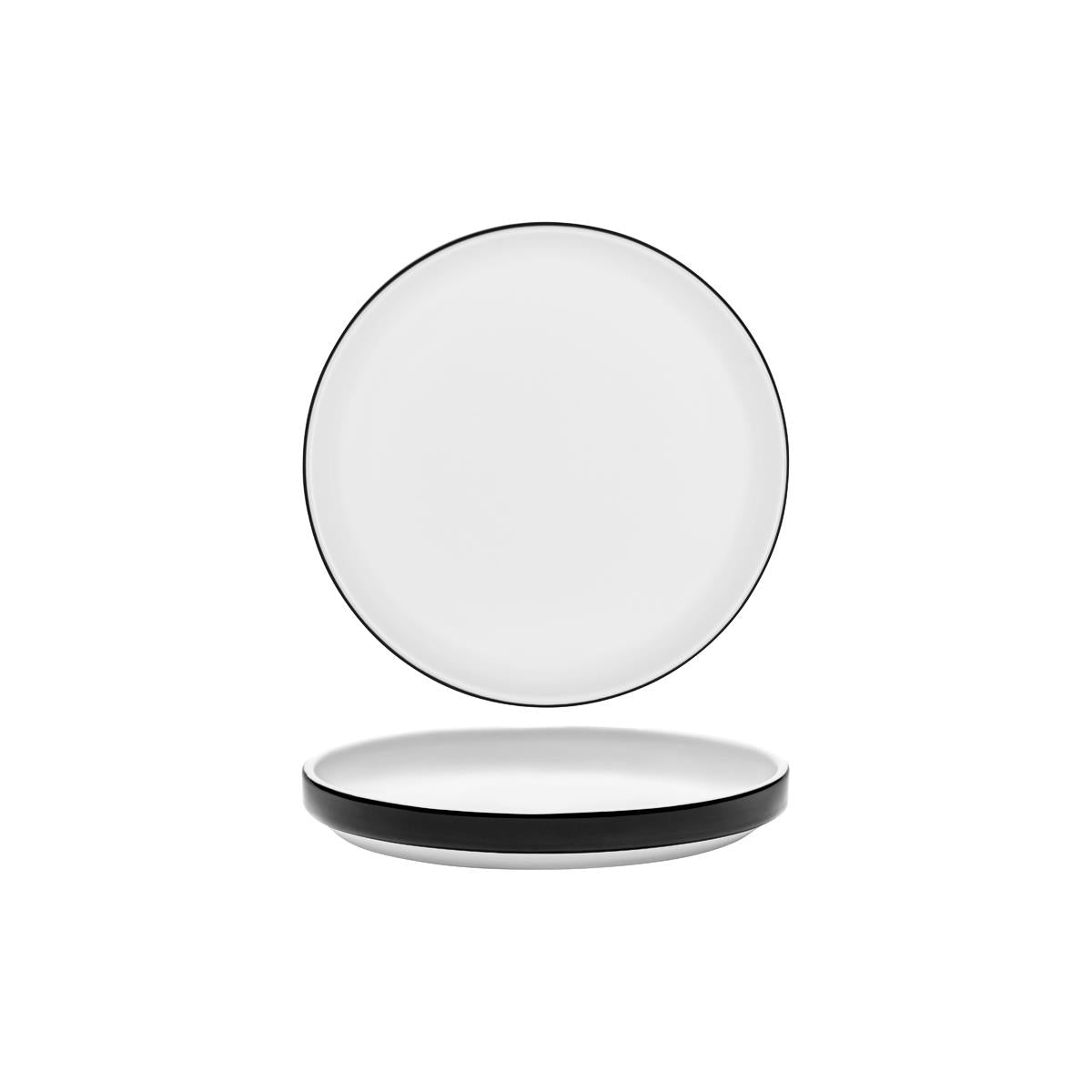 Serax Passe Partout Low Round Plate 180X25Mm Black Glazed
