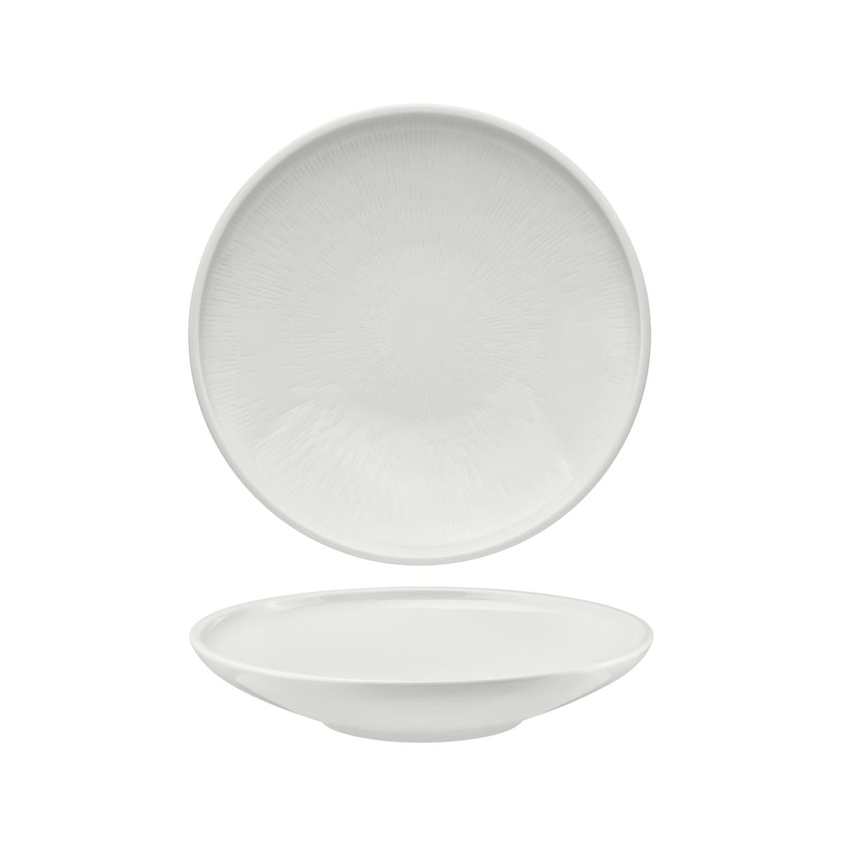 Schonwald Shiro Round Plate Deep Coupe Relief (Sold in sets of 12)