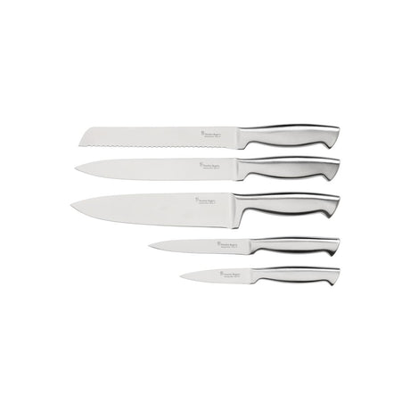 SR41410 - Stanley Rogers Acacia Black Knife Block Set 6Pc Set of 2 (Sold in sets of 2)