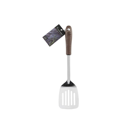 SR44038 - Stanley Rogers Slotted Turner-S/S W/Black Walnut Handle (Sold in sets of 4)