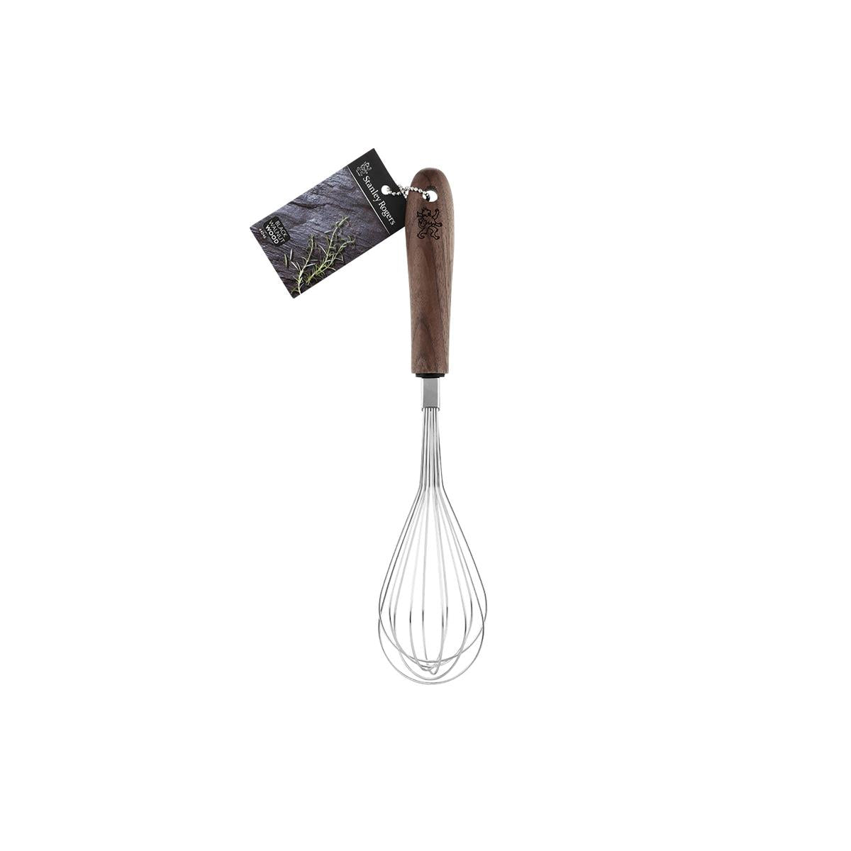 SR44046 - Stanley Rogers Whisk-S/S 180mm W/Blackk Walnut Handle (Sold in sets of 12)