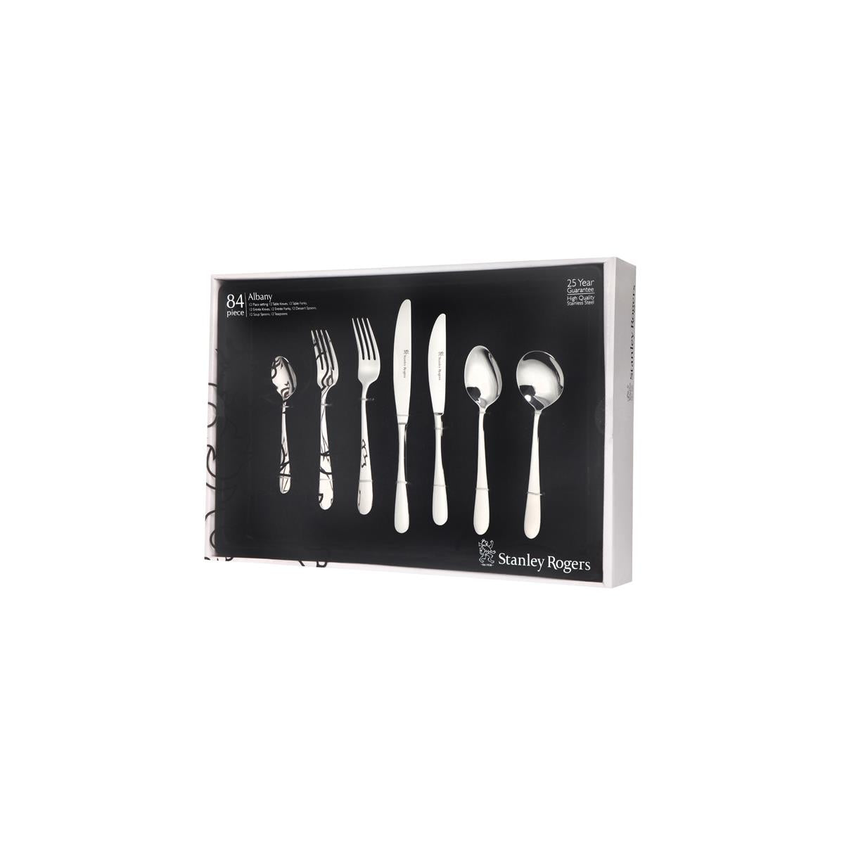 SR50615 - Stanley Rogers Albany 84Pc Cutlery Set (Sold in sets of 4)
