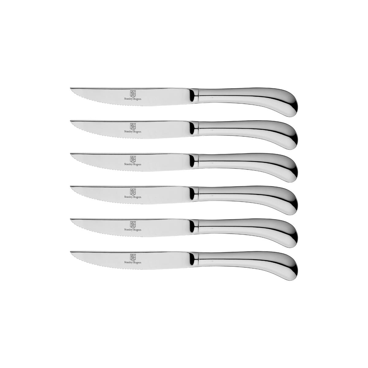 SRCPI64 - Stanley Rogers Pistol Grip Steak Knives Set S/S 6Pc 230mm (Sold in sets of 12)