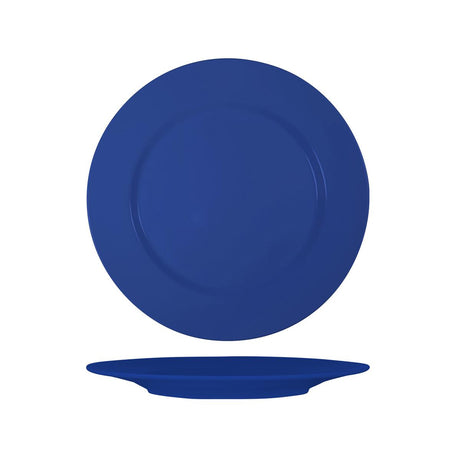 Superware Dark Blue Round Plate Raised Rim 260Mm