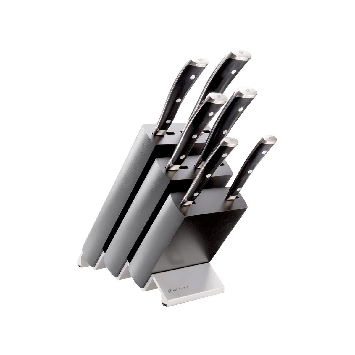 Wusthof Classic Ikon Black Knife Block Set 7Pc (1090370601W)