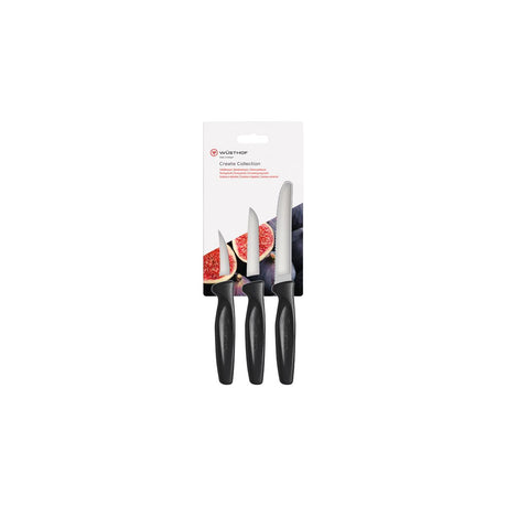 Wusthof Create Paring 3Pk Blk Hangsell (1145370001W)