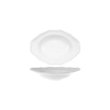 V&B La Scala Oval Deep Plate W Rim White (Sold in sets of 6)